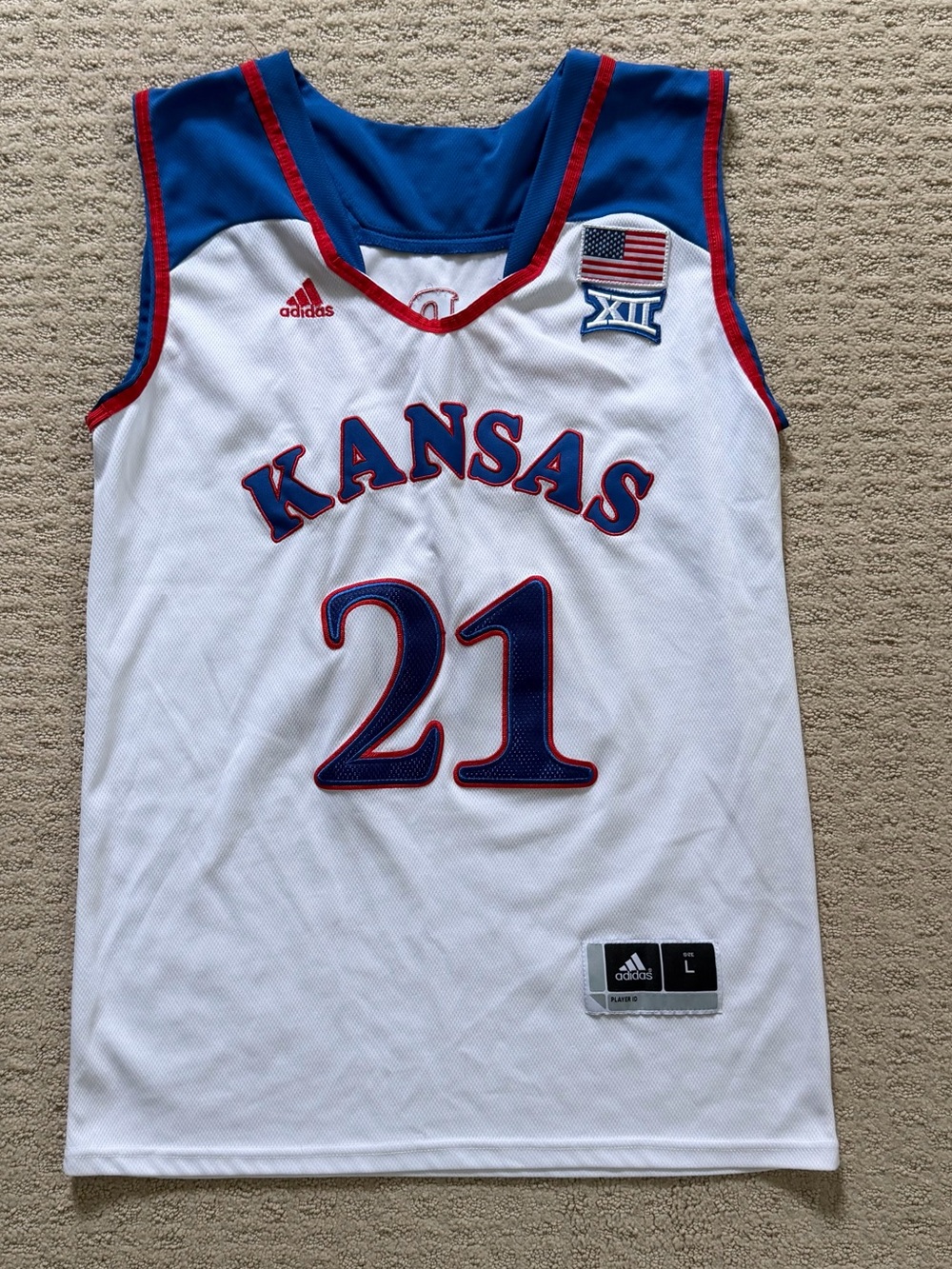 Joel Embid Kansas Jayhawks basketball jersey,
